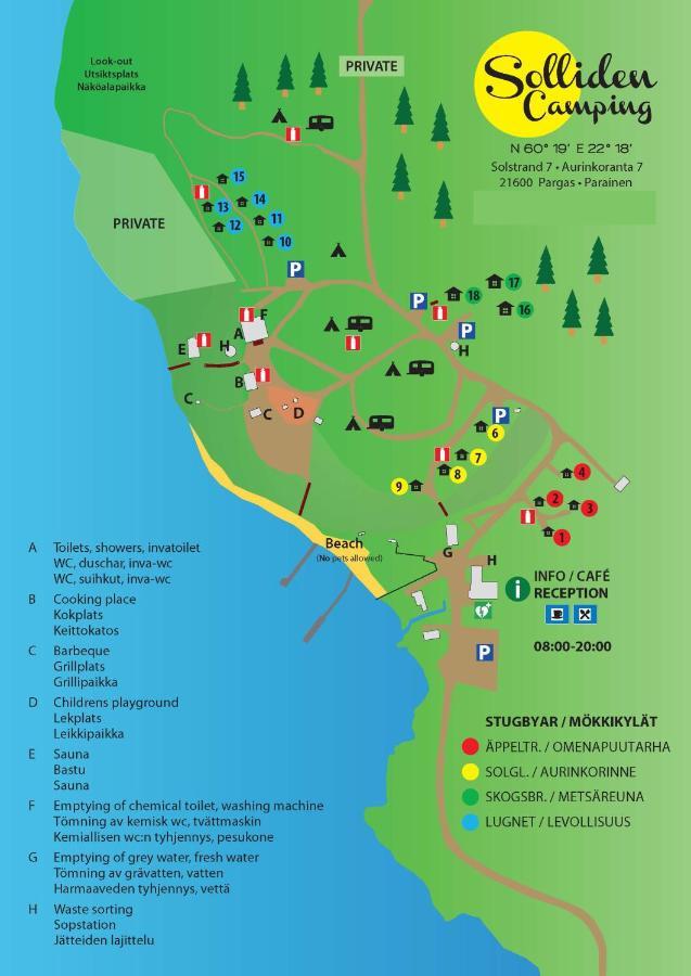 Solliden Camping Pargas Kültér fotó
